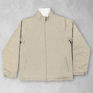Wholesale OEM Custom Logo Men's Reversible 2-in-1 Baseball Jacket <b>Padded</b> Water Repellent Outdoor Sports Windbreaker Stand Collar - Product Image 1