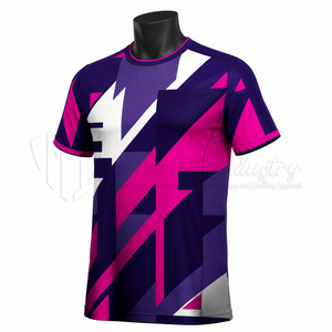 เสื้อฟุตบอลสั่งทำพิเศษ พิมพ์โลโก้ด้วยเทคนิค Sublimation แขนสั้น เสื้อกีฬา โพลีเอสเตอร์ 100% ระบายอากาศได้ดี แห้งเร็ว - Product Image 3