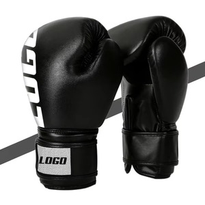 Gants de boxe professionnels en cuir PU pour entraînement et compétition thaïlandaise, 10oz, 12oz, 14oz, 16oz, avec logo personnalisé - Product Image 2