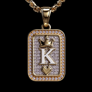 Collier pendentif lettre en argent sterling 925 avec moissanite, breloque rectangulaire type dog tag, bijou personnalisé avec initiale pour femme - Product Image 2