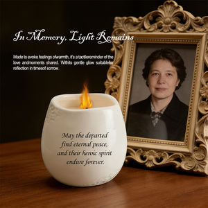 เทียนหอมเซรามิกทำมือสีขาวทรงเสา ขนาด 7*9 ซม. กลิ่นหอมผ่อนคลาย หรูหรา ของตกแต่งบ้าน ของขวัญ - Product Image 6