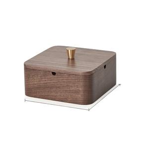 Cendrier en bois avec insert et couvercle amovibles en acier inoxydable pour usage intérieur, cendrier couvert anti-odeur pour cigares et cigarettes - Product Image 3