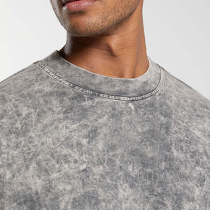 T-shirt homme 100% coton, nouvelle collection, plusieurs couleurs, coupe ample, manches longues, effet délavé, durable. - Product Image 5