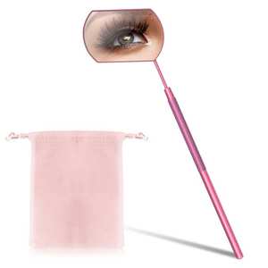 Miroir de Maquillage de Bureau Pliable à Grossissement 3X, Lumineux, Sophistiqué et Glamour, pour Studio de Beauté Moderne, Réfléchissant - Product Image 1