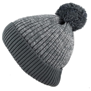 Bonnet d'hiver personnalisé avec logo d'équipe, bonnet épais en tricot torsadé avec pompon, bonnet de sport tricoté par sublimation, bonnet de ski chaud à revers - Product Image 3