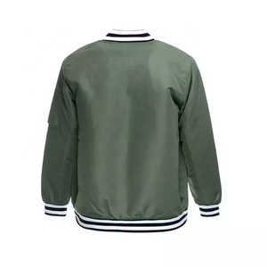 Chaqueta Bomber para Hombre, Personalizada, con Cuello Alto, de Lona, Resistente al Viento, con Cierre, Proveedor Mayorista - Product Image 5
