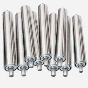 Rouleaux de convoyeur en tôle robuste OEM pour la manutention des matériaux, fabrication sur mesure disponible - Product Image 2