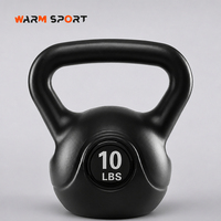 WM OEM Vente en gros Logo personnalisé Ensemble de kettlebells en plastique recouvert de vinyle pour entraînement de force et fitness 2KG 4KG 6KG 8KG 12KG