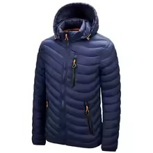 Cheap Outdoor Men's Winter <b>Padding</b> <b>Coat</b> Solid Color Slim Down Cotton Quilted Jacket <b>Waterproof</b> Windproof Thick Formal - Product Image 3