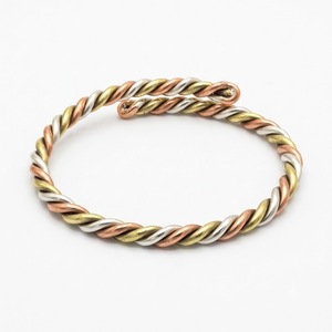 Wholesale Minimalist Rose Gold Plated Metal Cuff <b>Bracelet</b> Hand Hammered Open Adjustable Bangle Jewelry For <b>Men</b> And Women - Product Image 3