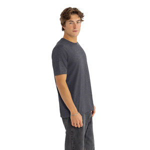 T-shirt basique en coton gris anthracite Next Level pour femme, extensible, coupe décontractée, manches courtes, style athlétique, en coton chiné - Product Image 6