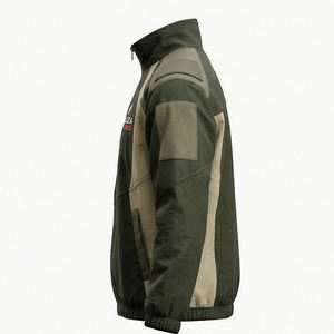 Veste coupe-vent unisexe à capuche de marque privée, streetwear enduit, résistante à l'eau, pour l'extérieur, mode hiver - Product Image 5