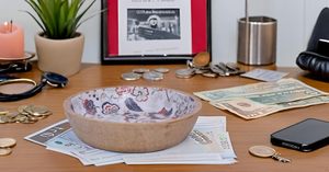 Bol décoratif en bois de manguier pour servir des fruits, des chips, des gâteaux, pour table basse, comptoir, présentoir, bol à clés, vaisselle, cuisine, salon - Product Image 3