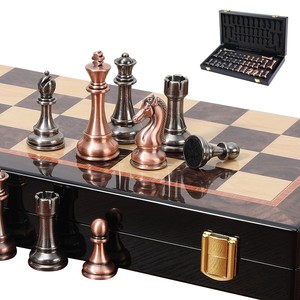Wholesale Vintage Elm <b>Wood</b> Travel <b>Chess</b> <b>Set</b> | Handcrafted Wooden Board Games - Product Image 2