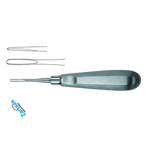 Elevador de Raíces Flohr de Acero Inoxidable de Alta Calidad, Figura 46, Ancho 3.0 mm, Fabricante y Exportador de Instrumentos Dentales - Product Image 4