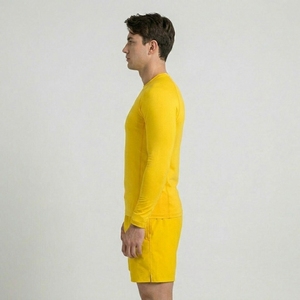 เสื้อแรชการ์ดแขนยาวสำหรับผู้ชาย ป้องกันรังสียูวี 50+ ผลิตจากวัสดุรักษ์โลก แห้งเร็ว เหมาะสำหรับกีฬาและการฝึกซ้อม - Product Image 6