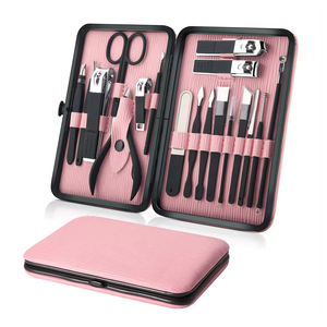 Kit complet de manucure et pédicure 16 pièces avec outils de précision chirurgicale, instruments de beauté en acier inoxydable - Product Image 1