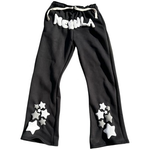 Designer Custom Mens Canvas Formal Straight Leg Mid Fleece 100% Cotton Sweatpants Embroidered Logo Breathable Windproof - Product Image 1