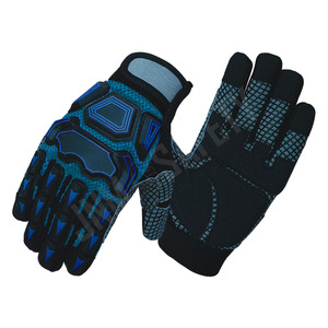 Gants de travail mécaniciens haute performance, anti-vibrations, imperméables, résistants aux chocs et aux coupures, en cuir synthétique - Product Image 3