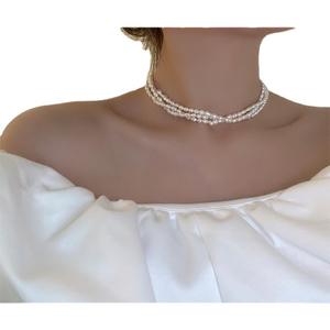 Collier en perles d'eau douce rétro français pour femmes, polyvalent, personnalité avec un tempérament doux, accessoire de mode tendance - Product Image 5