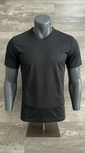Camiseta de algodón para hombre, cuello en V, media manga, informal, lisa, suave, cómoda, transpirable, para uso diario en verano - Product Image 4
