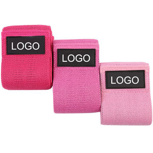Bandes de résistance en tissu pour l'exercice, bandes de résistance en coton personnalisées avec logo, bandes de résistance en tissu pour les hanches et les fessiers, bandes de résistance en tissu pour le fitness - Product Image 1