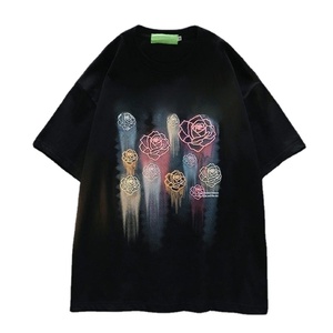 T-shirt en coton pour homme de haute qualité avec impression en relief, design épais, impression en mousse - Product Image 1