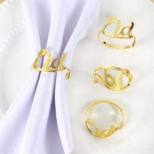 Les anneaux de serviettes en papier pour l'Aïd favorisent une esthétique de table propre et organisée, améliorant ainsi l'expérience sensorielle globale du repas. - Product Image 3