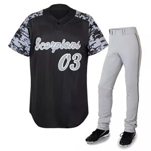 Nuevo Uniforme de Béisbol Totalmente Personalizable, Ropa Deportiva de Último Diseño, Transpirable, de Secado Rápido, Antibacteriano, para Práctica en Equipo - Product Image 1