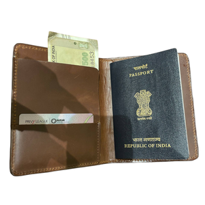 Porta Pasaportes de Lujo con Protección RFID, Cartera de Viaje de Cuero Hecha a Mano, Funda para Pasaporte con Logotipo Personalizado OEM, Sin Cierre, 30 mm de Grosor - Product Image 2