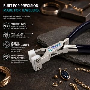 Pince à plier le fil en nylon professionnelle, outil de précision pour la fabrication de bijoux, avec poignée antidérapante - Product Image 6