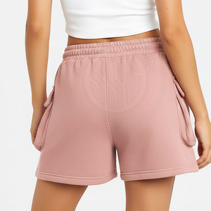 Shorts de survêtement pour femmes, style été, en coton molletonné, coupe décontractée, pour la maison, style streetwear, vente en ligne - Product Image 5