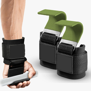 Customized Neoprene Soft <b>Weight</b> Lifting Hooks for Unisex Gym <b>Training</b> and Fitness - Product Image 1