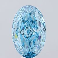 Diamante suelto CVD ovalado elegante, azul intenso, certificado por IGI, claridad VS1, corte excelente, para la fabricación de joyas, diamante cultivado en laboratorio.
