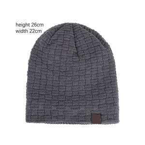 Ribbed Knit Beanies Cap Unisex Thermal Winter Hat Soft Comfortable Outdoor Streetwear <b>Accessory</b> for Men Women Daily Use - Product Image 3