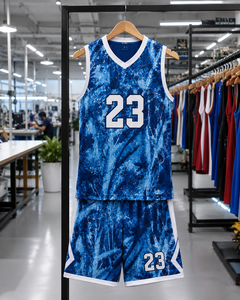 Ensemble d'uniformes de basketball réversibles en gros, maillots et shorts de basketball personnalisés avec logo pour hommes, jeunes, équipes scolaires et clubs - Product Image 5
