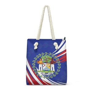 Bolso de Mano de Cuerda con Diseño Especial de Belice para Mujer, Bolso Tote con Impresión Bajo Demanda, Bolso de Hombro Duradero y con Personalidad para Vacaciones - Product Image 1