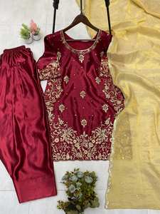 Salwar Kameez spécial indien Readymade, costume pakistanais personnalisable avec pantalon de style Dhoti, tenue traditionnelle indienne pour femmes - Product Image 3