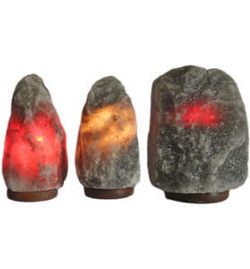Lámpara de Sal del Himalaya Gris Pulida en Forma de Cono, Luz de Roca Ahumada para Ionización del Aire y Diseño de Interiores, 1.5 kg, Precio de Fábrica - Product Image 1
