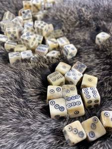 Bone Square <b>Dice</b> <b>Set</b> Natural Color Home Decor Geometric Board Game Components and Accessories Orion Handicraft Wholesale - Product Image 4