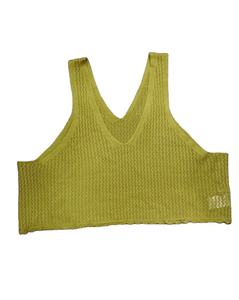 Camiseta de Tirantes Corta Personalizada para Mujer, Estilo Dulce, Satén, Poliéster/Algodón, Cuello en V, Verano - Product Image 1