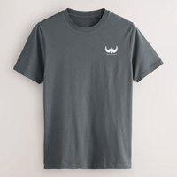 T-shirt décontracté léger et uni pour homme, coupe classique, en molleton polyester/coton, respirant, écologique, séchage rapide, pour tenues quotidiennes