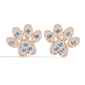 Pendientes de Oro Sólido con Diamantes Cultivados en Laboratorio, Corte Redondo, Certificados por IGI, para Regalo, Fiesta y Aniversario - Product Image 2