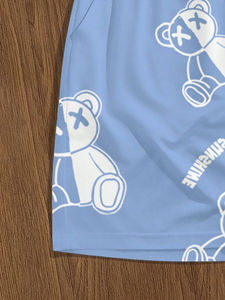 Conjunto de Dos Piezas Personalizado con Logotipos, Verano, Unisex, Poliéster/Algodón, Lavado Ácido, Conjunto Deportivo, Camiseta y Pantalones Cortos - Product Image 5