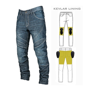 Mens <b>Padded</b> Motorcycle Riding Jeans Protective Racing Denim <b>Pants</b> Slim Fit Quick Dry Wholesale OEM - Product Image 1