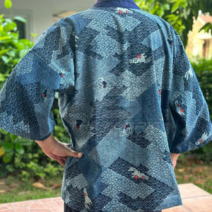 Chaqueta Kimono Japonesa de Invierno para Hombre de Alto Rendimiento, Tela Suave Lavada, Logotipo Frontal, Costuras Reforzadas, Material Premium, Servicio OEM - Product Image 3