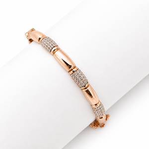 18K Rose Gold Diamond Kids <b>Bangle</b> <b>Bracelet</b> High Polish Geometric Classic Fine Jewelry for Girls Daily Wear Party Gift Occasion - Product Image 2