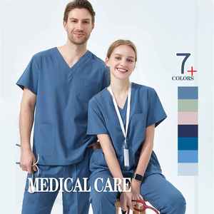 Conjunto de Uniformes Médicos de Secado Rápido y Elásticos en 4 Direcciones para Enfermeras, Doctores y Personal Clínico de Hospital, para Hombres y Mujeres - Product Image 3