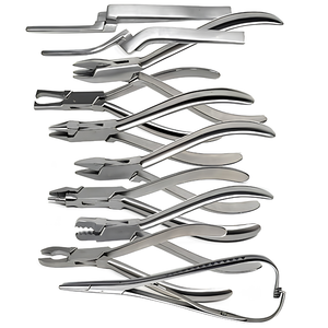 Pince orthodontique ergonomique professionnelle en acier inoxydable, 10 pièces, pour la pose d'appareils et le pliage de fils - Product Image 5