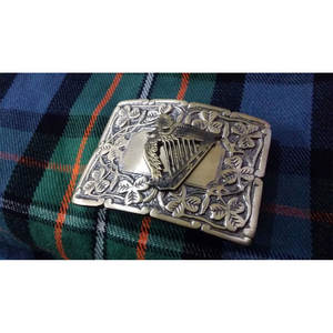 Hebilla de Cinturón Irlandesa Hecha a Mano para Hombre, Acabado Antiguo, Arpa Celta/Hebilla de Cinturón para Kilt, Arpas Irlandesas Estilo Antiguo 2026 - Product Image 1